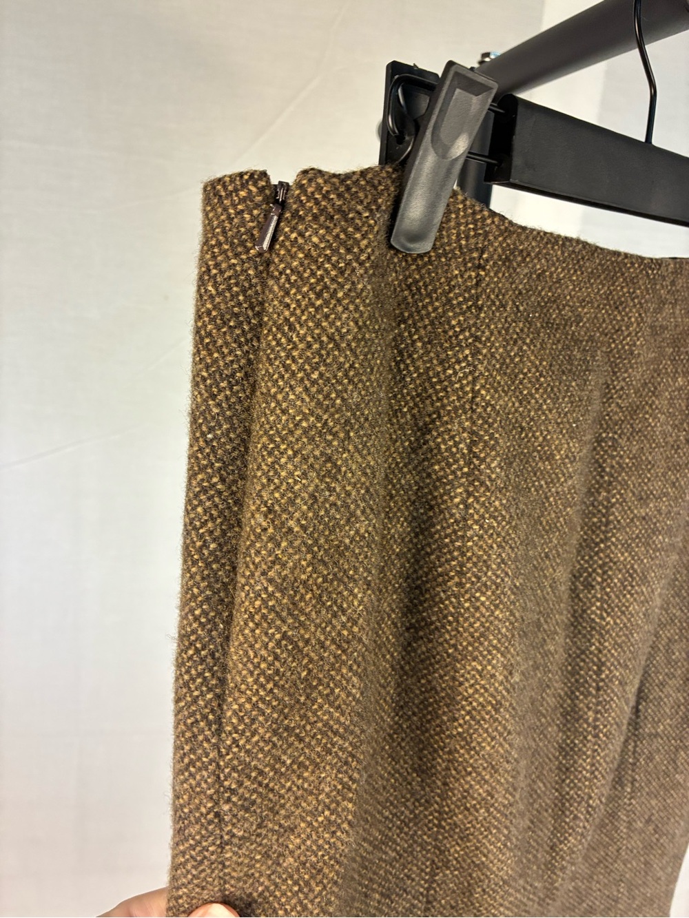 Vintage Ralph Lauren Wool Tweed Trumpet Pencil Skirt 6 - Picture 5 of 6